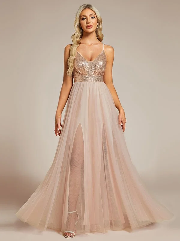 Cassandra rose gold tulle/sequin ball dress s8 Express NZ wide