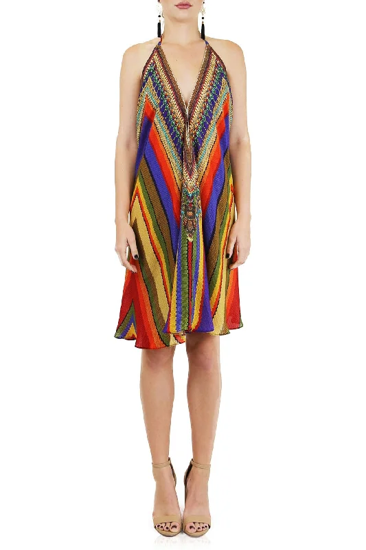 Multicolor Cocktail Dress