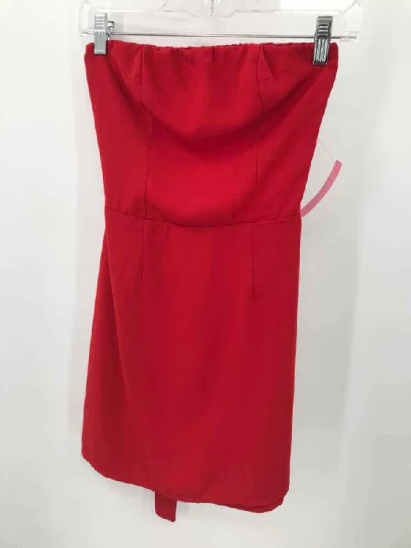Pre-Owned Superdown Red Size XS Cut Out Short Strapless Dress