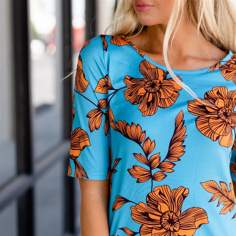 Turquoise Floral