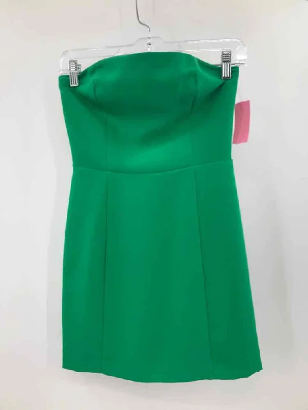 Pre-Owned Amanda Uprichard Green Size XS Short Strapless Dress