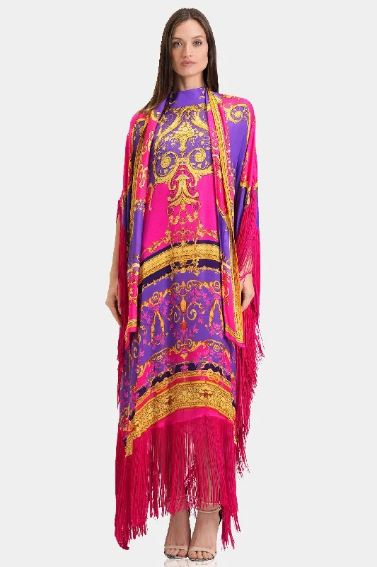 Designer Fringe Kaftan Dress