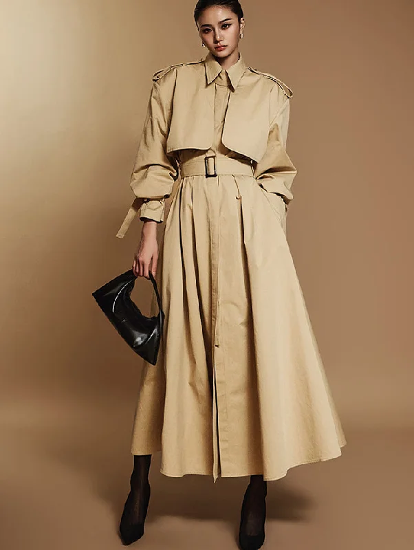 D9505 Trench Dress With Belt
