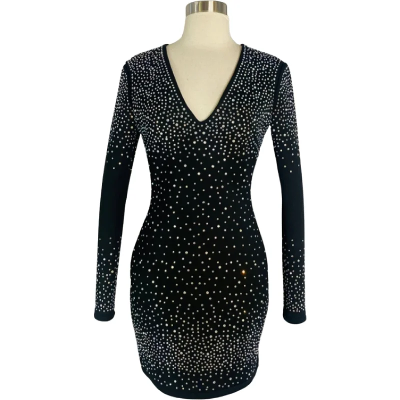 BEBE Short Fitted Long Sleeve Cocktail Dress Size Small