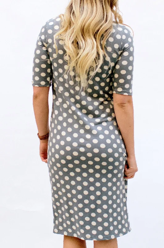 Grey Polka Dot