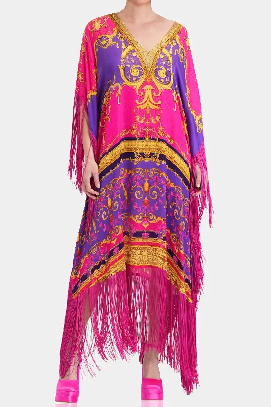 Diana Ross Fringe Cocktail Dress Kaftan