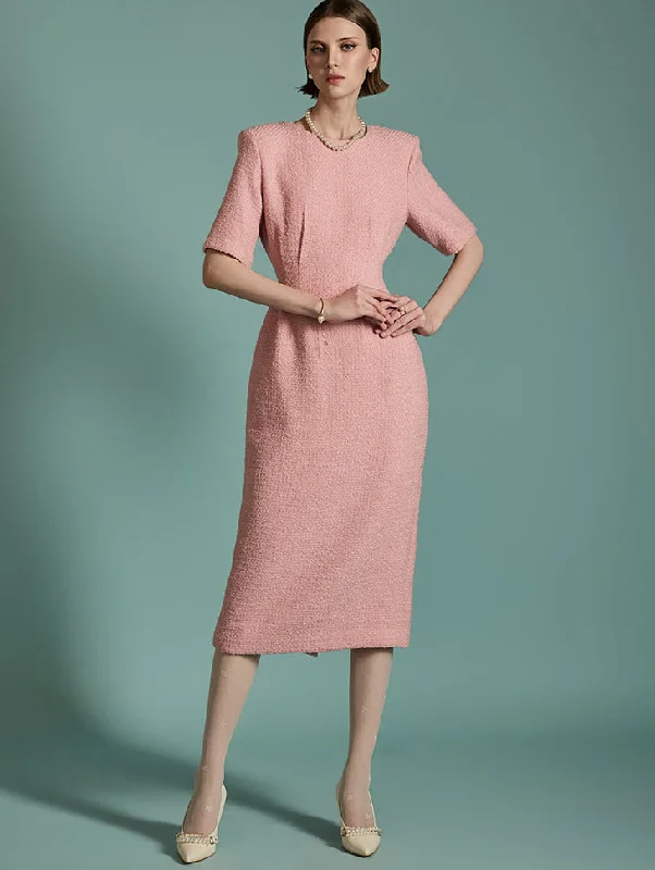 D5134 Tweed Wool Dress