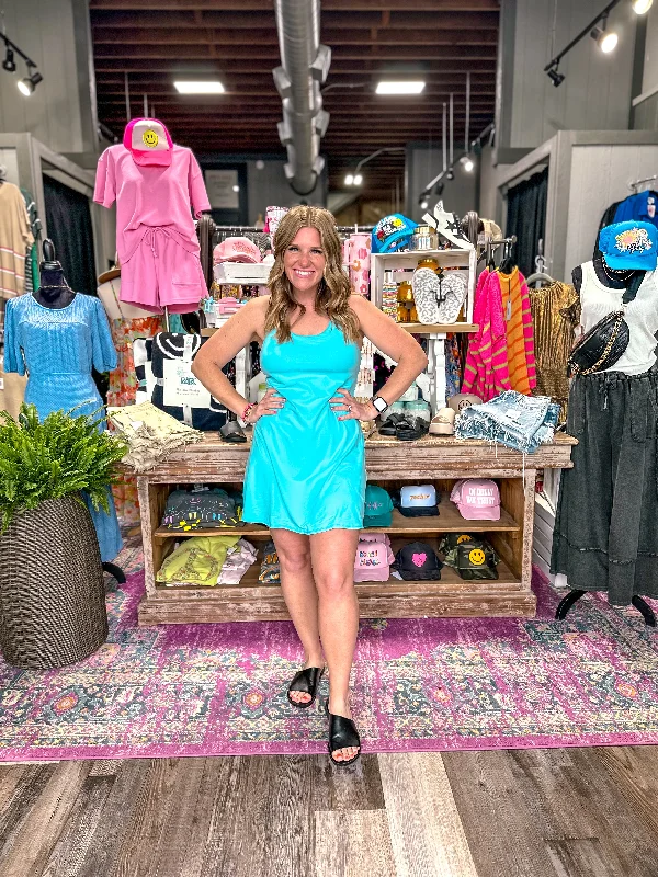 Getting It Done Active Dress - Rain Drop