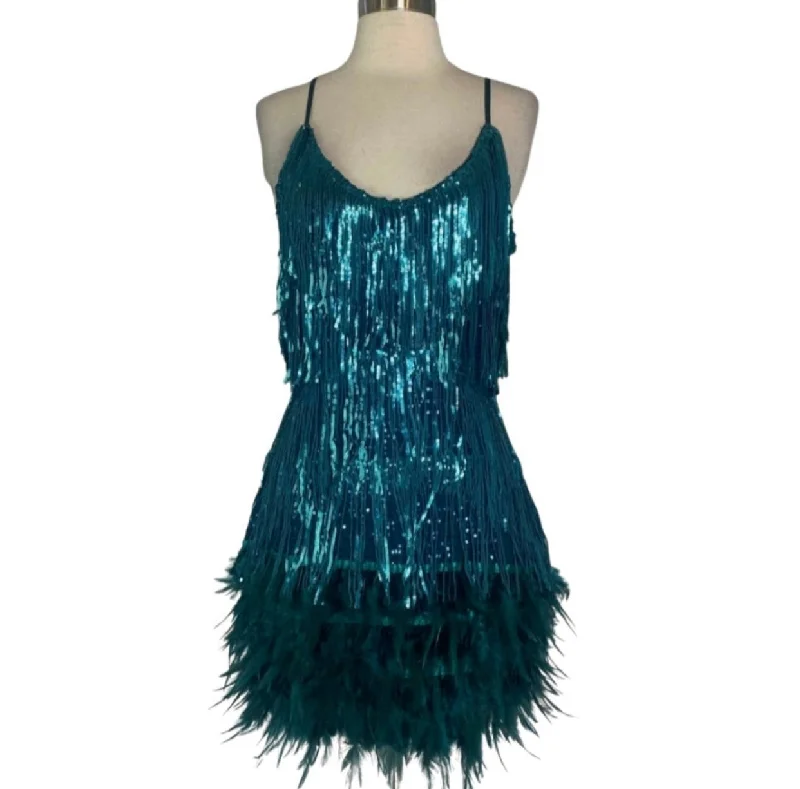 BOUTIQUE Short Cocktail Dress Teal Size Medium