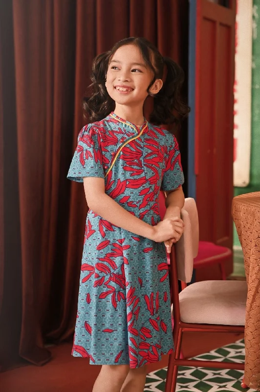 The Spring Dawn Blossom Cheongsam Dress - Oriental Garden
