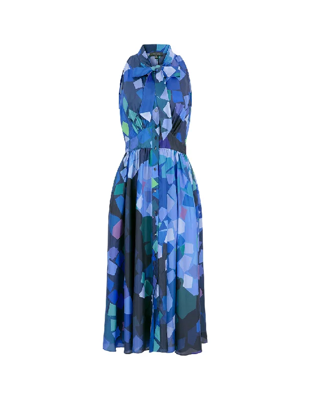 MARYLING V-Neck Printed Dress
