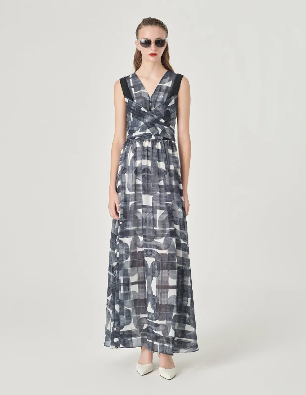 MARYLING Sleeveless Printed Dress
