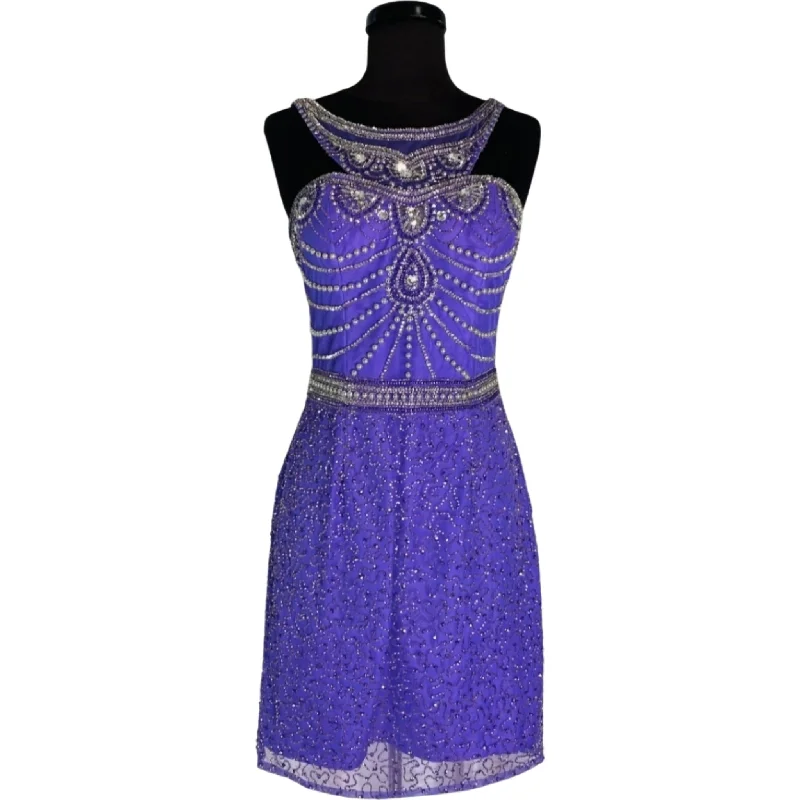 SHAIL K Short Cocktail Dress Purple Size 8