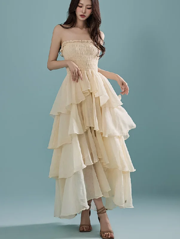 D4992 Tiered Dress