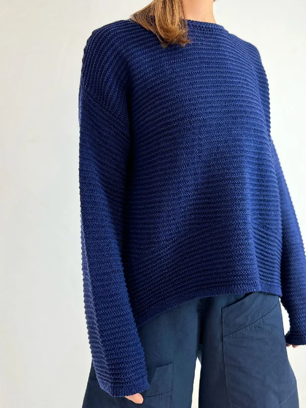 Ribbed Knit Jumper - 2 Colours Spandex Rayon Corduroy