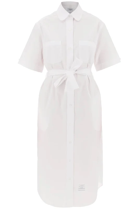midi blouse with belt FDSE50A 03113 WHITE Embellished Collar Blouse