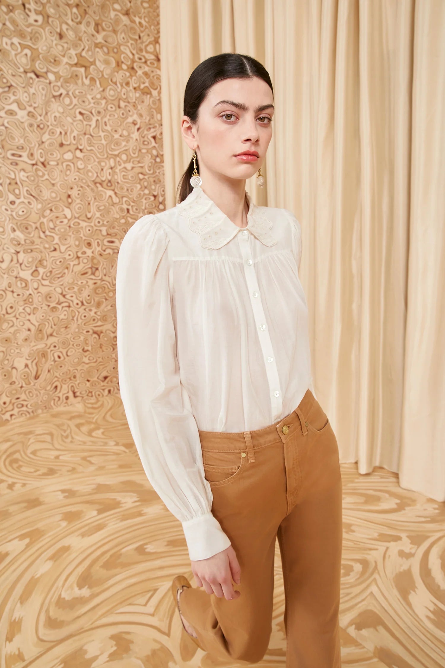 Rowan Blouse - Pristine Lightweight Floral Blouse
