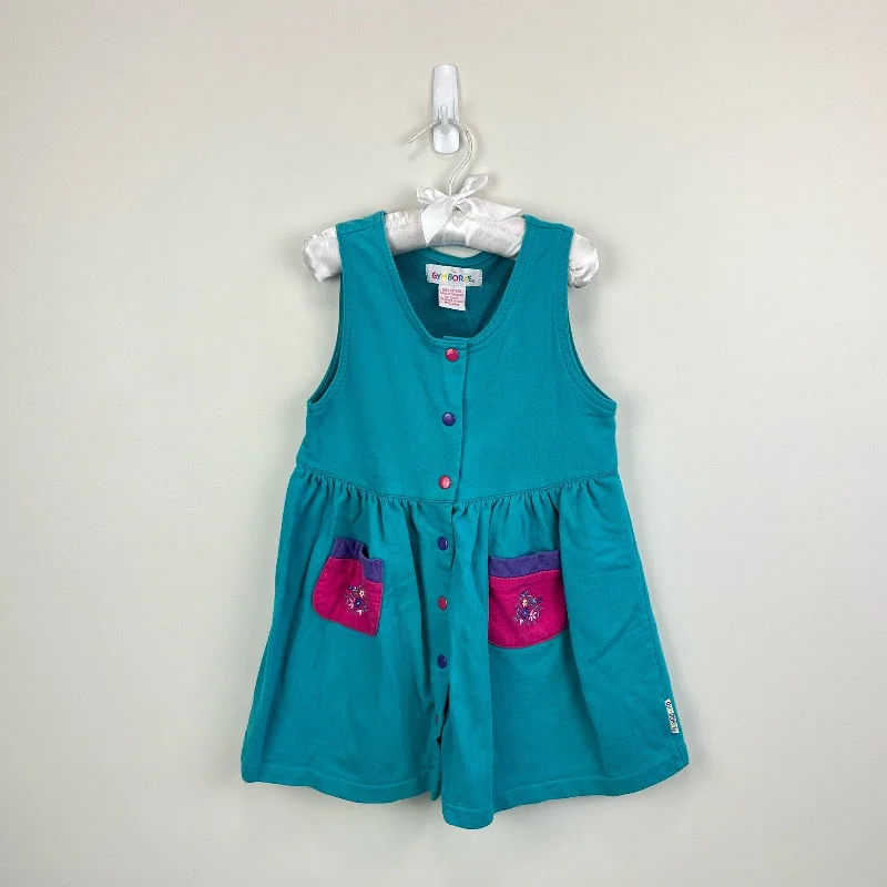 Vintage Gymboree Teal Flower Jumper Medium 3-4 Satin Fabric Silk Fabric Chiffon Fabric Vintage Gymboree Teal Flower Jumper Medium 3-4 Satin Fabric Silk Fabric Chiffon Fabric