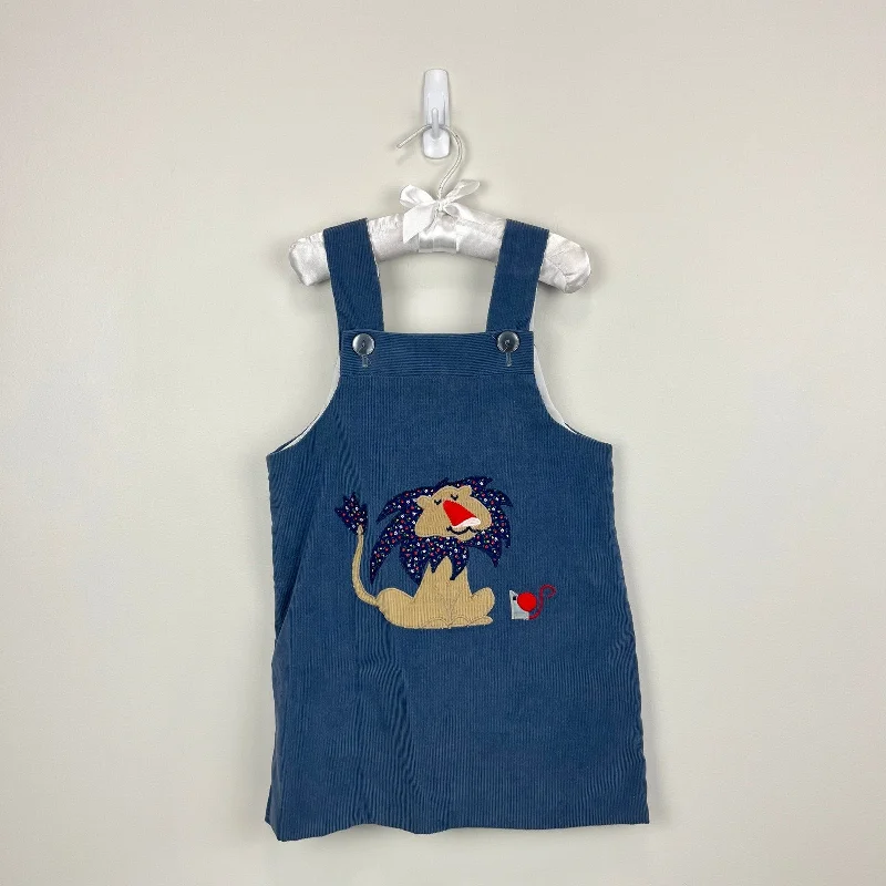 Vintage the Frog Pond Applique Lion Jumper 5T Toggled Drawstring Belted
