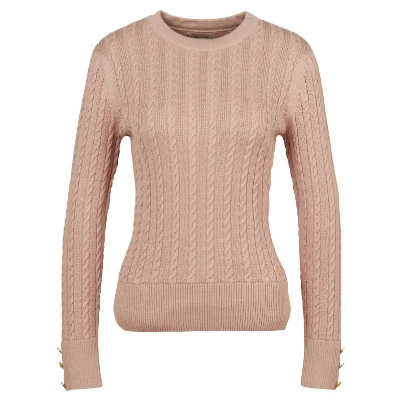 Barbour Fieldrose Ladies Knit Jumper - Rose Dust Knit Fabric Woven Fabric Fleece Fabric Barbour Fieldrose Ladies Knit Jumper - Rose Dust Knit Fabric Woven Fabric Fleece Fabric