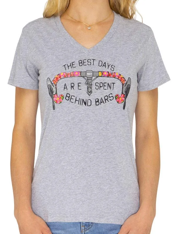 Best Days Behind Bars Women's T Shirt Fashionable Sheer Short Shirt