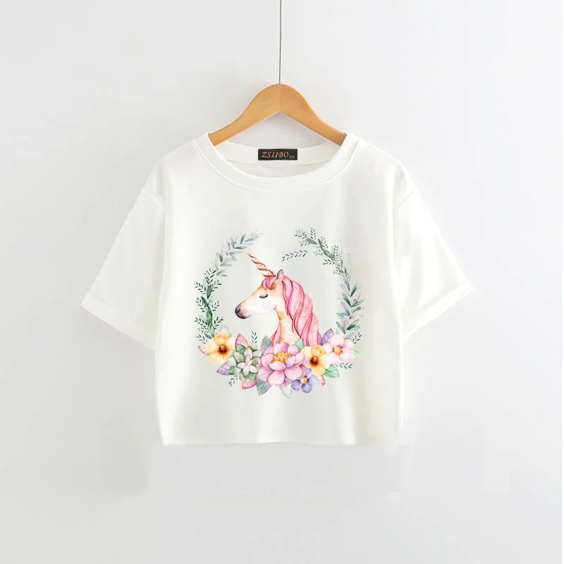 Unicorn T Shirt Summer Comfortable Summer Short Shirt