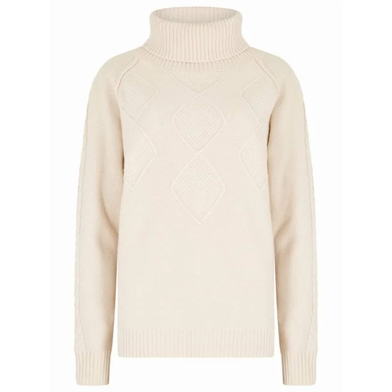 Dubarry Belleek Ladies Roll Neck Jumper - Chalk Chenille Blend Fleece Blend Nylon Blend Dubarry Belleek Ladies Roll Neck Jumper - Chalk Chenille Blend Fleece Blend Nylon Blend
