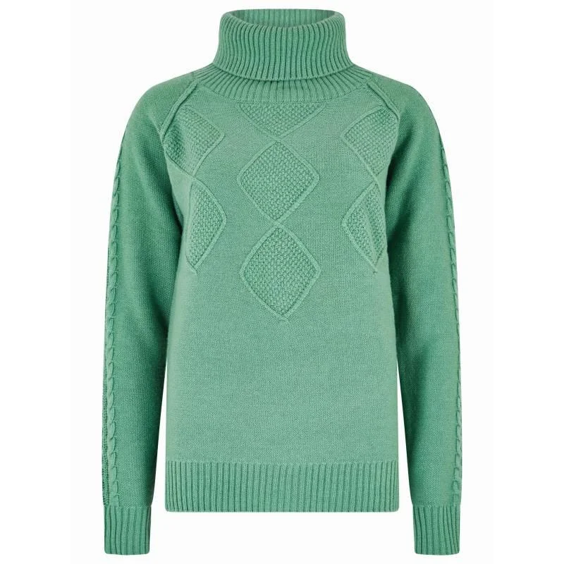 Dubarry Belleek Ladies Roll Neck Jumper - Crab Apple Cable Knit Ribbed Knit Lace Knit Dubarry Belleek Ladies Roll Neck Jumper - Crab Apple Cable Knit Ribbed Knit Lace Knit