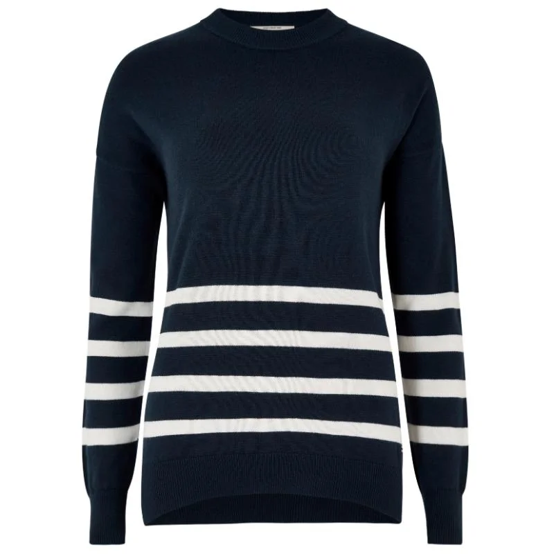 Dubarry Peterswell Ladies Cashmere Mix Jumper - Navy Collared Crew Neck Turtle Neck