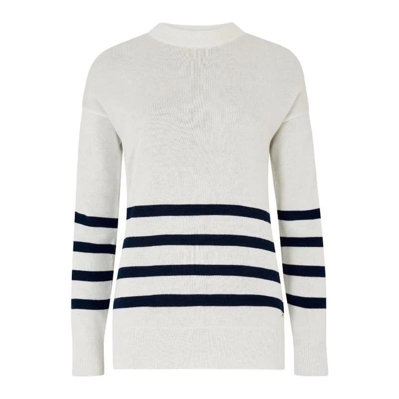 Dubarry Peterswell Ladies Cashmere Mix Jumper - White Machine Wash Dry Clean Hand Wash Dubarry Peterswell Ladies Cashmere Mix Jumper - White Machine Wash Dry Clean Hand Wash