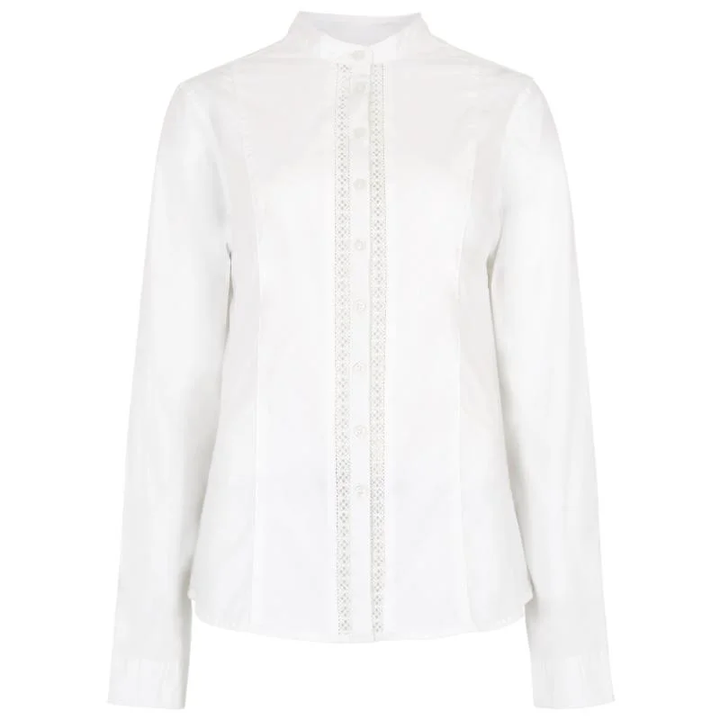 Dubarry Waterlily Ladies Shirt - White Stylish Round Neck Shirt