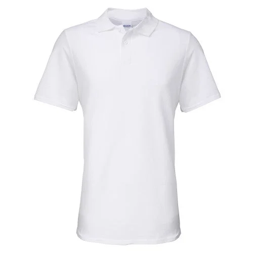 Gildan Unisex Adult Double Piqué Soft Touch Polo Shirt Comfortable Knit Short Shirt