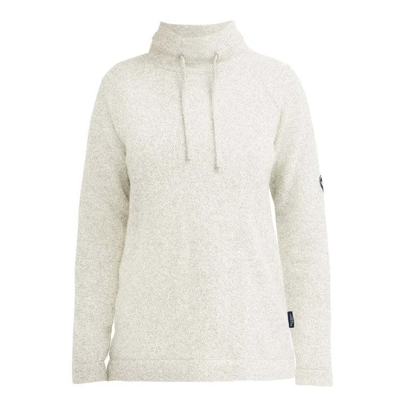 Holebrook Angelika Windproof Ladies Jumper - Creme Solid Color Striped Floral Print