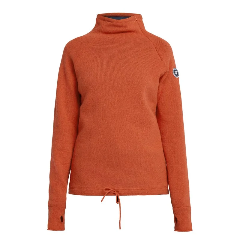 Holebrook Martina Windproof Ladies Jumper - Burnt Orange Soft Cozy Warm