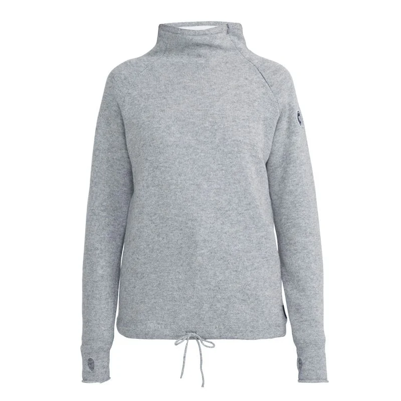 Holebrook Martina Windproof Ladies Jumper - Grey Melange Cable Knit Ribbed Knit Lace Knit Holebrook Martina Windproof Ladies Jumper - Grey Melange Cable Knit Ribbed Knit Lace Knit