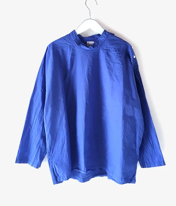 holk/MARINE SHIRT (CHEFCHAOUEN BLUE) Comfortable Summer Short Shirt