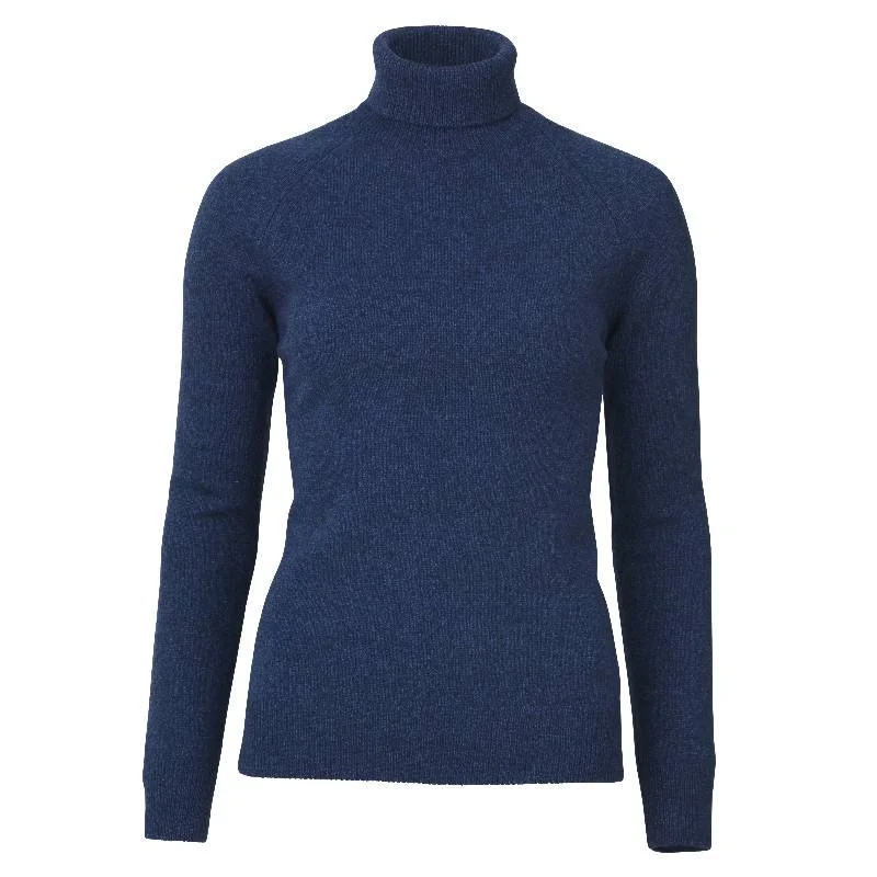 Laksen Westminster Ladies Lambswool Roll Neck Jumper - Midnight Front Pockets Side Pockets Patch Pockets Laksen Westminster Ladies Lambswool Roll Neck Jumper - Midnight Front Pockets Side Pockets Patch Pockets
