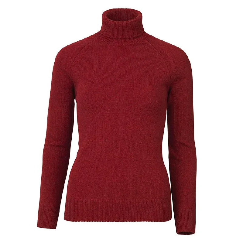 Laksen Westminster Ladies Lambswool Roll Neck Jumper - Wine Machine Wash Dry Clean Hand Wash Laksen Westminster Ladies Lambswool Roll Neck Jumper - Wine Machine Wash Dry Clean Hand Wash
