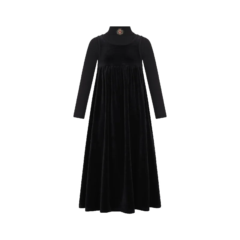 Maxi emblem jumper by Little Parni Terry Blend Velvet Blend Canvas Blend