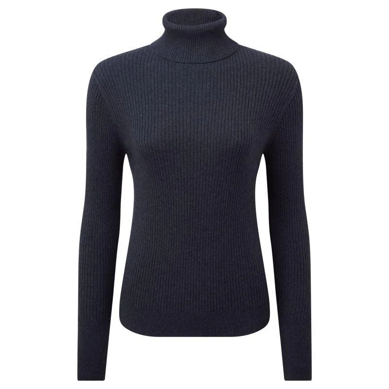 Schoffel Etive Ladies Roll Neck Jumper - Slate Navy Denim Fabric Leather Fabric Suede Fabric Schoffel Etive Ladies Roll Neck Jumper - Slate Navy Denim Fabric Leather Fabric Suede Fabric