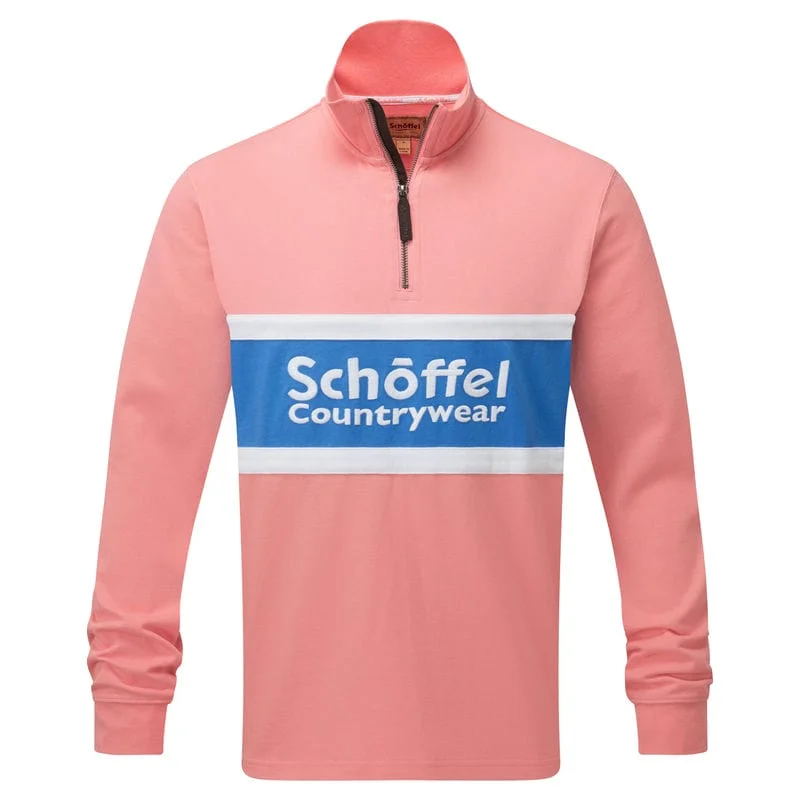 Schoffel Exeter Heritage 1/4 Zip Jumper - Flamingo Knit Fabric Woven Fabric Fleece Fabric Schoffel Exeter Heritage 1/4 Zip Jumper - Flamingo Knit Fabric Woven Fabric Fleece Fabric
