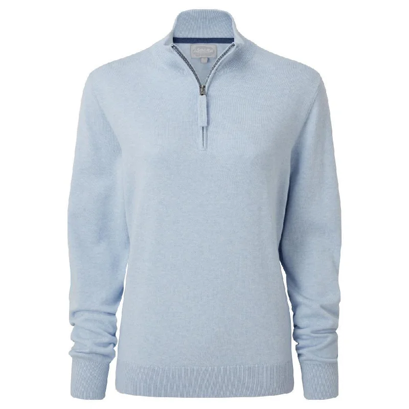 Schoffel Polperro Pima 1/4 Zip Ladies Jumper - Pale Blue Chenille Fabric Brocade Fabric Lace Fabric Schoffel Polperro Pima 1/4 Zip Ladies Jumper - Pale Blue Chenille Fabric Brocade Fabric Lace Fabric