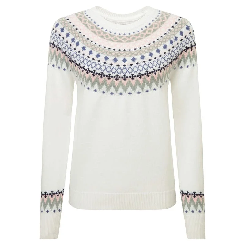 Schoffel Shetland Fairisle Ladies Jumper - Blush/Arctic Fairisle Faux Fur Fabric Real Fur Fabric Shearling Fabric Schoffel Shetland Fairisle Ladies Jumper - Blush/Arctic Fairisle Faux Fur Fabric Real Fur Fabric Shearling Fabric