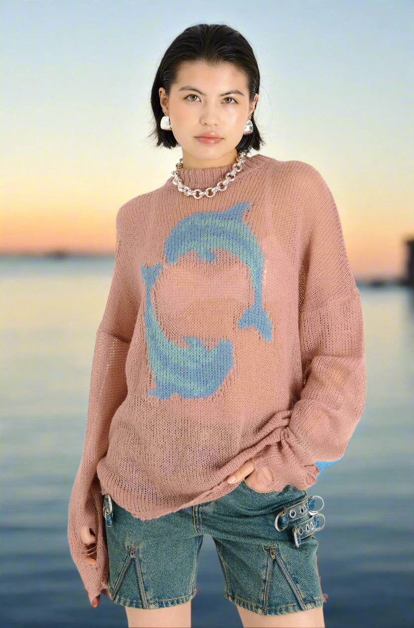 The Ragged Priest Aqua Knit Jumper Spandex Rayon Corduroy