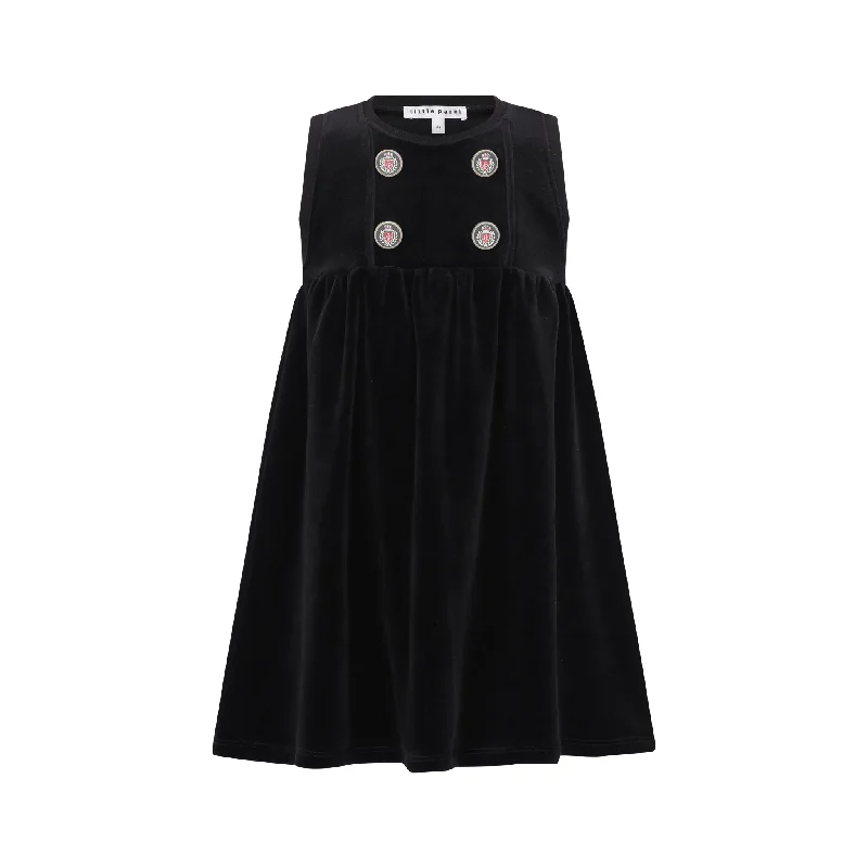 Velour black jumper by Little Parni Cashmere Blend Cotton Blend Poly Blend