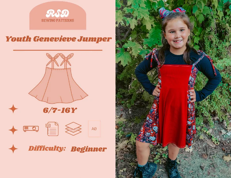 Youth Genevieve Jumper PDF Knit Fabric Woven Fabric Fleece Fabric