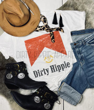 Dirty Hippie Crew T-Shirt Zippered Front Buttoned Front Snap Front