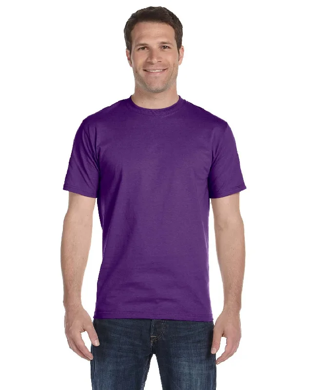 Gildan DryBlend 50/50 T-Shirt | Purple Hooded Caped Shawl Collar