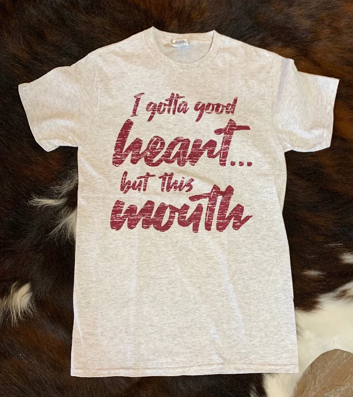 I Gotta Good Heart... T-Shirt Satin Blend Silk Blend Wool Blend