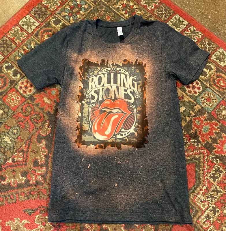 Rolling Stones T-Shirt Real Fur Shearling Chenille